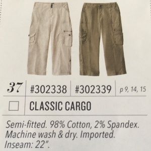 Jockey Classic Cargo Size 14 Desert Sand Color